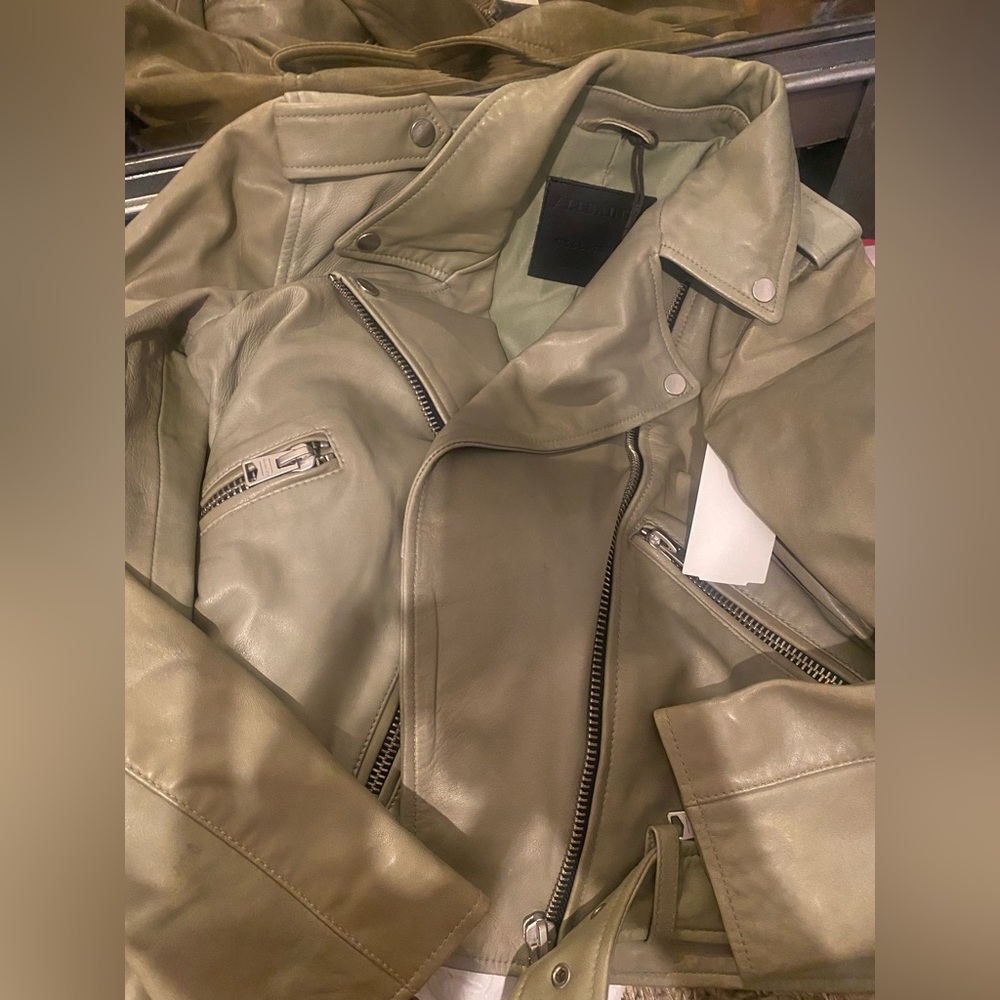Allsaints Balfern Leather Biker Jacket - Picture 5 of 8